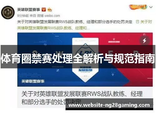 体育圈禁赛处理全解析与规范指南